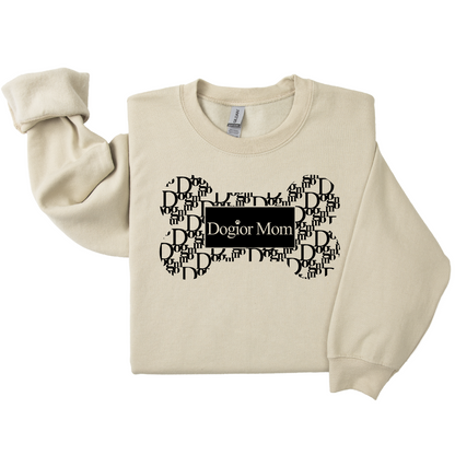 Dog Mom Crewneck - Dogior MOM (Customizable)