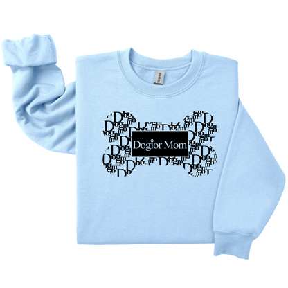 Dog Mom Crewneck - Dogior MOM (Customizable)
