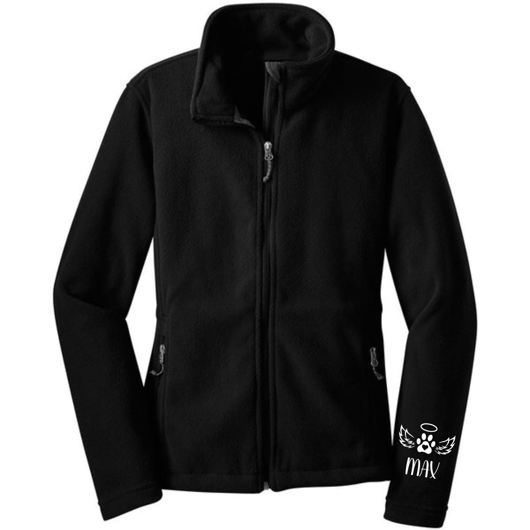 Dog Mom Fleece Jacket (Customizable)