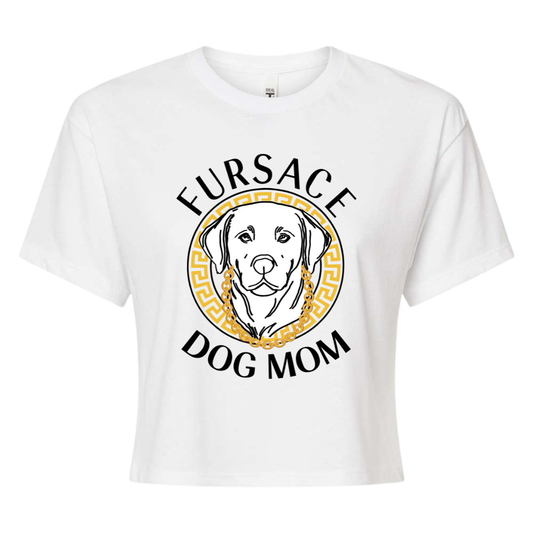 Crop Top Tee - Fursace Dog Mom